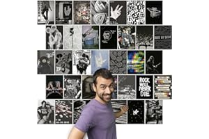 MANCHA DE CREACIÓN Fotos Pared Decoracion Aesthetic - 100 fotos para decorar tu hogar habitación paredes dormitorio oficina juvenil - Imágenes decorativas vinilo de pared blanco y negro - Estilo tumblr estético 10x15cm