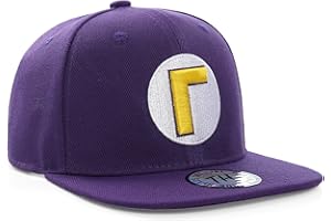 True Heads uper Mario Waluigi Adjustable Baseball Cap Purple