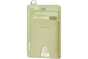 FurArt Credit Card Holder Wallet, Slim RFID Blocking Minimalist Women's Card Wallet