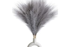 HanYun 7 Stück Pampasgras Groß, 100CM Künstlich Getrocknete Blumen Pampasgras Deko, Hochzeitsdekoration, Verschönerung, Wohnzimmer deko(Grau)…