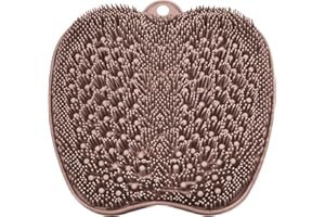 BESKAR XL Large Foot Scrubber Mat for Use in Shower - Shower Foot Cleaner to Eliminate Calluses Dead Skin, Foot Massager Mat for Men & Women to Soothe Achy Feet, Non Slip Suction Cups