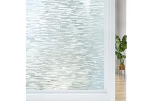 Haton Pellicola per Vetri Finestre 90x300cm, Pellicola Privacy Smerigliata per Finestra, Auto-adesivo, Anti-UV, Pellicola Oscuranti per Vetri per Doccia Bagno e Ufficio