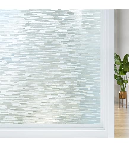 Milchglasfolie Für Fenster – 35x120 Cm, Selbsthaftend, Blickdicht & Wiederverwendbar, Mit Tulpen-Muster