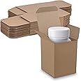 MT Products Tuck Top Kraft Paperboard Gift Box-3" X 3" X 4" Gift Boxes With Lids For Presents-Pack Of 30,Brown
