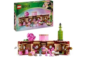 LEGO Wicked Glinda & Elphaba's Dormitory - Play & Display Toy with 2 Mini Dolls & Accessories incl. Wands and a Trunk - Gift for 8+ Year Old Girls & Movie Fans - 75683