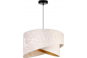 LIGHT HOME LH Light-Home Milan Tulipas Lampara de Techo Colgante Industrial - Lampara de Techo Modernas para Salón Dormitorio y Cocina - Metal - Crema Monserta - Negro