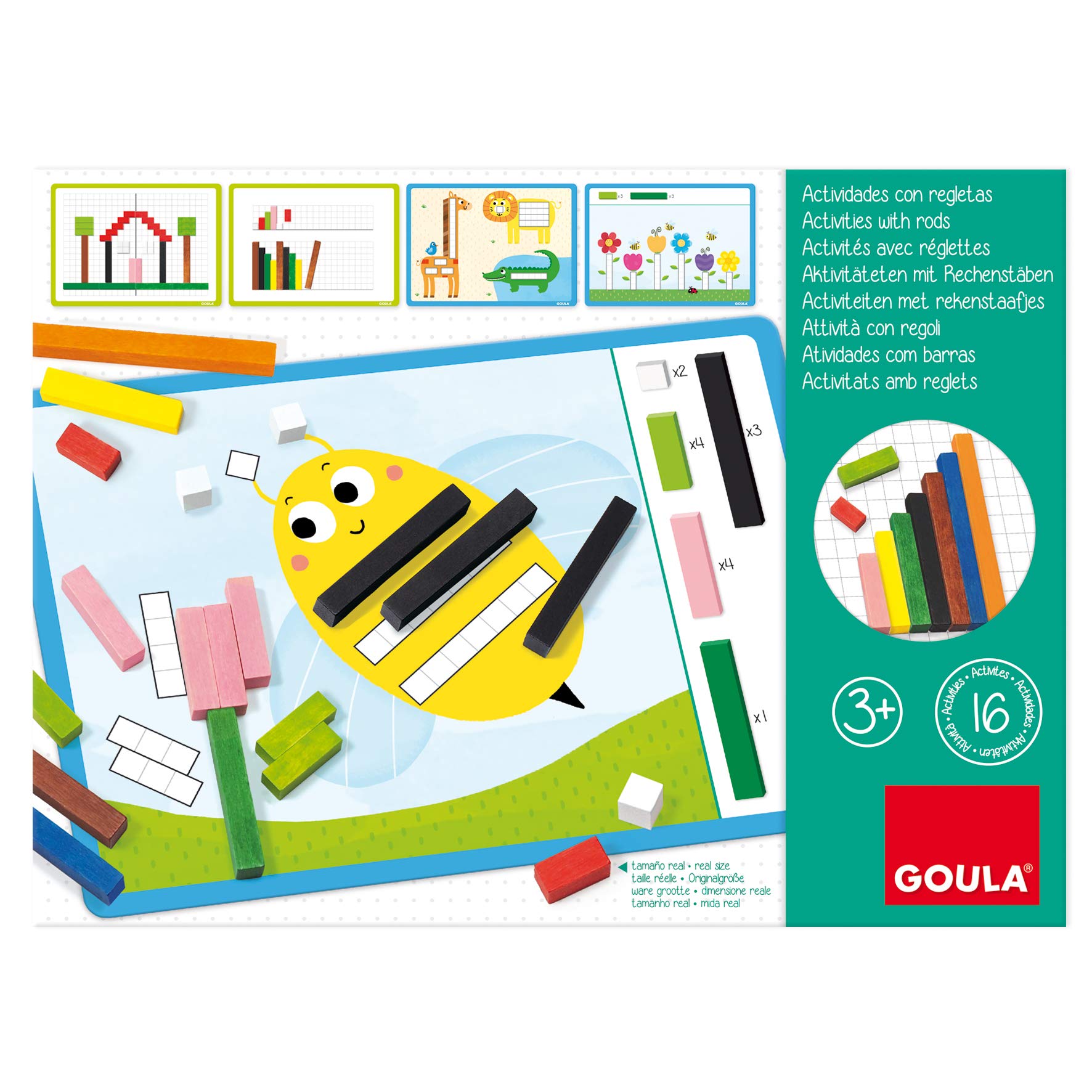 Goula - Actividades con regletas, Juego preescolar matemático a partir de 3 años - Imagen 8