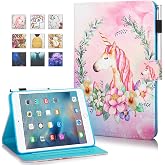 MOKASE iPad Mini Case Mini 2/3/4 Case Leather Smart Kickstand Case Cover Colorful Flip Wallet Protective Case for Apple iPad Mini 1 2 3 4-03 Horse