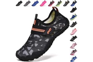 Lvptsh Chaussures Aquatiques Enfants Garçons Filles Chaussures d'eau pour Plage Séchage Rapide Pieds Nus Piscine Surf Sport Aquatique