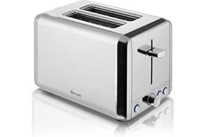 Swan ST14062N 2 Slice Toaster, Polished Stainless Steel, 925W