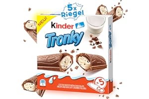 ‎WASHYS Kinder Tronky XXL Economy Pack (90 g) – 5x Bars per Pack, Extremely Delicious Crispy Cream with Milk Chocolate and Biscuit (Bundle of 1)