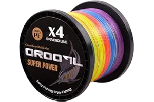 ‎OROOTL OROOTL Geflochtene Angelschnur 100M~1000M 4fach PE Geflochten Angeln Schnüre Braided Fishing Line(10LB-133LB) für das Salzwasser Süßwasser