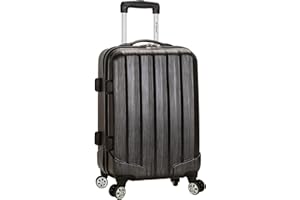 Rockland Melbourne 20" Expandable ABS Carry on, Bagage Cabine Mixte Adulte, métal (métallique) - F145-METALLIC