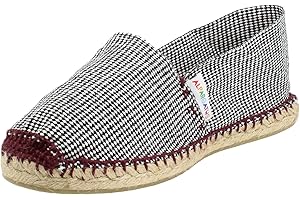 ALPARGATUS PASOS ARTESANALES HECHO A MANO MADE IN SPAIN Espadrille Plat Pied-de-Poule Noir
