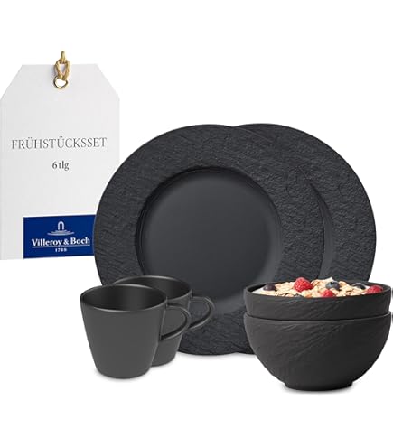 Candeliere Villeroy & Boch Manufacture Rock - Porcellana Premium Effetto Ardesia - Nero - 6,5x6,5x5 Cm - Foto 6