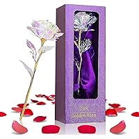 24K Gold Rose Geschenk für Frauen, Geburtstagsgeschenk für Mama/Mutter/Frau/Freundin, Muttertagsgeschenk