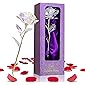 24K Gold Rose Geschenk für Frauen, Geburtstagsgeschenk für Mama/Mutter/Frau/Freundin, Muttertagsgeschenk
