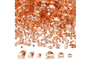 TOAOB 5 000 st diamantformade akrylkristaller roséguld konfetti 3 mm 6 mm 10 mm för bordscenter rumsdekorationer, bröllop, br