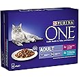 Purina ONE Adult Cat Food Fish and Lamb 8x85G, Pack of 5