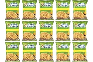 GANARIC Uncle Chips Spicy 50g (Pack of 15) – Spicy Treat – Crunchy Namkeen – Perfect Tea Time Snack – Potato Chips