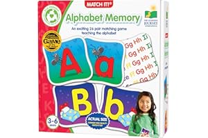 The Learning Journey: Match It Alphabet Memory - Letter Matching Game with 26 Matching Pairs - Memory Games for Kids 3 and Up – Helps Interactive Child Development, Reading and Recognition Skills