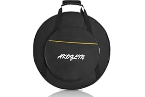 AKOZLIN 22" Cymbal Gig Bag with Carry Handle,5mm thick Padded cotton for perfect protection, Great for Dust-proof and waterproof Storage