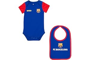 Fc Barcelone Body + Lätzchen Baby Barca - Offizielle Sammlung 6 Monat