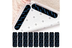 Quelcc 28 PCS Antiscivolo per Tappeti, Adesivo Antiscivolo Sottotappeto per Tappeti,Tappetino Adesivi Riutilizzabile, Tappeto Gripper per Tutti I Pavimenti Lisci