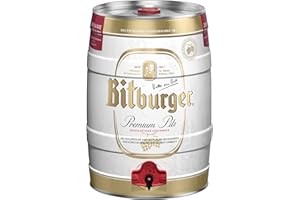 ‎BITBURGER BITBURGER® Premium Pils | Partyfass mit Zapfhahn (1x 5l) | Hopfenbetonter Pilsgenuss | Aus Besten Hopfensorten | Nach Deutschem Reinheitsgebot Gebraut
