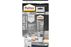 Pattex Adesivo Sigillante Auto e Nautica, Multifunzionale per Applicazioni in Campo Nautico, Resistente alle Vibrazioni, Molto Elastico, Adatto per Sigillare Vetri di Automobili, Tubo da 50ml