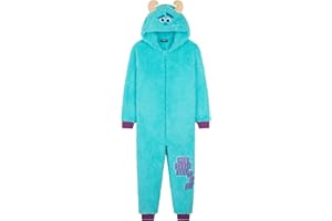Disney Pyjama Combinaison Enfant, Grenouillère Fille en Polaire Surpyjama Combi Pyjama Stitch Enfant Ado 4-15 Ans