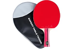 EXPERT TABLE TENNIS Palio Master 3.0 Tischtennisschläger & Koffer | ITTF-zugelassener Ping-Pong-Schläger für Fortgeschrittene | Allround Speed, Spin und Kontrolle