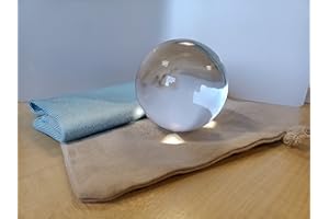 DiscountMagic 100mm Crystal Clear Contact Juggling Ball with Carry Pouch