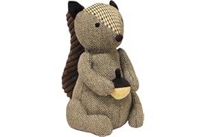 Riva Paoletti Squirrel Doorstop - Heavyweight Sand Filling - 100% Polyester - Designed in the UK,Brown,16 x 25 x 13cm (6" x 10" x 5" inches)