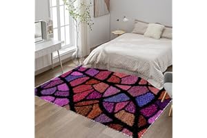 Tehocwiz Kits de Crochet de Loquet Point de Croix Kit Tapis Point Noué à Faire CréAtion de Tapis et Canvas Kit 40x70 cm Latch Hook Kit de Tapisserie pour Adultes, Débutants