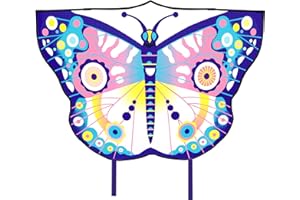 CROGIFT Butterfly Kite, Outside Toys For Kids, kites for children, 127cm X 76cm, Kites Easy To Fly, Idea Gift For Children Outdoor Games And Activities, Includes Kite String, Bag And Kite Handle
