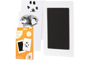 Pearhead Pet Clean-Touch Ink Pad, Medium/Large, Black Ink Pad For Cats or Dogs, Pet Owner, Pet Owner Must Have Item, Pet Memory Keepsake, For Medium To Large Pets
