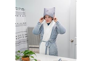 Orchardhowse Heat Cap for Deep Conditioning - Hair Steamer to Reduce Hair Loss, Minimize Breakage & Boost Hair Health (Arctic Grey)