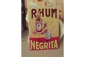 Éditions Clouet 29018 - Petite Plaque métal 15x21 cm Rhum Negrita - Serveuse