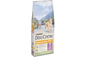 PURINA DOG CHOW | Adulte | Croquettes pour Chien |Complet avec de l'Agneau | Lot de 1 | 14 kg | Sac