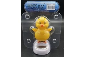 eMKay® Plastic Solar Dancing DUCK Ornament Solar Powered Car Toy for Car Office Desk Decoration etc