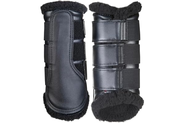 HKM 8585 Guêtres Comfort avec Doublure en Peluche en Cuir synthétique Anatomique