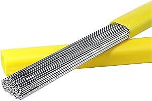 TEN-HIGH TNE-HIGH Fil de soudure TIG en acier inoxydable,Acier inoxydable 316L,Diamètre 2,0 mm, Longueur 1000 mm,10 pièces par Paquet