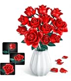 Set Fiori Da Costruire Bouquet 861 Pezzi | Mattoncini Per Adulti E Bambini, Regalo Fai Da Te, 9 Specie Di Fiori