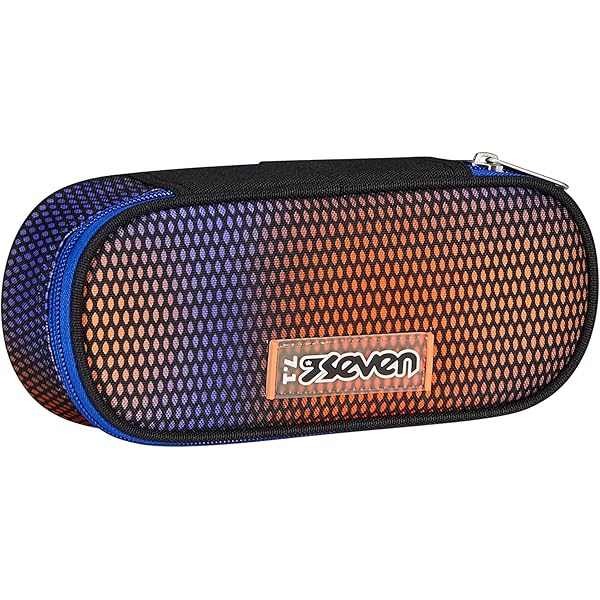 Seven Portalápices Escolar Round Plus, Azul, ISCHOOLPACK