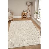 Raschel Carpet Kaymaz Taban Moopy Krem Rengi Bukleli Yumuşak Soft Dokuma Yolluk Halı Salon Halısı LP1001A, 120 x 240
