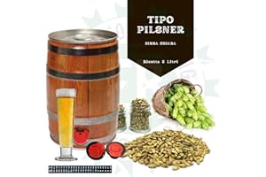 EMPORIO ENOLOGICO VESUVIANO BEER KIT HOMEBREWERS | Kit per Fare Birra Pilsner | Fast Beer in pochi giorni | Preparazione con Malto e Luppoli - Fermentazione in Fusto - Materiali MADE IN ITALY