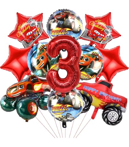 20 Luftballons Mit Auto-Motiv – Deko Für Kindergeburtstag & Mottoparty (ca. 30 Cm, Naturkautschuk)