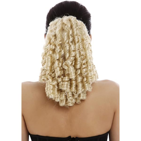 WIG ME UP Haarteil Zopf – Kurz, Glatt, Voluminös, Rotblond/Kupferblond, 25 Cm, Mit Butterfly-Klammer