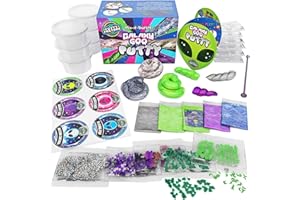 Original Stationery Putty Slime Galáctico Que Brilla en la Oscuridad, 29 Piezas en un Super Kit Infantil de Juego para Aliviar el Estrés y Hacer Experimentos para Niños, Regalos Niños